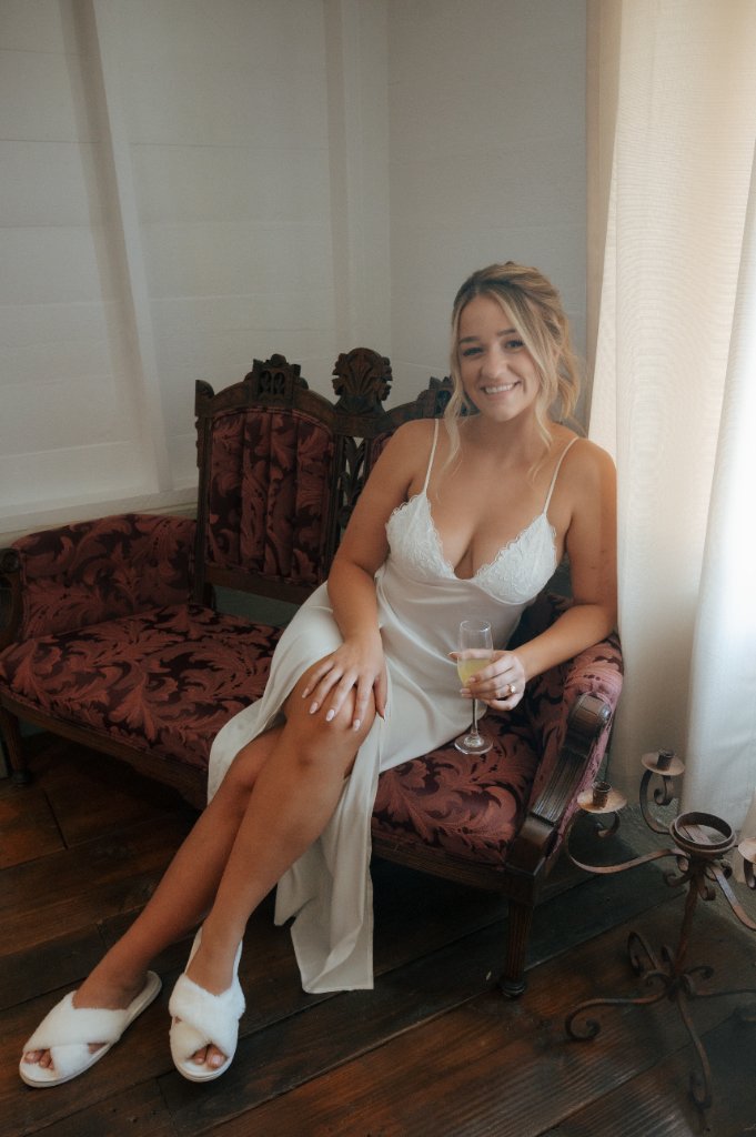 Bride Getting Hair Done