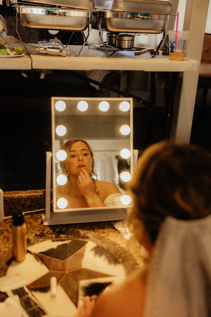 Bride Doing Makeup