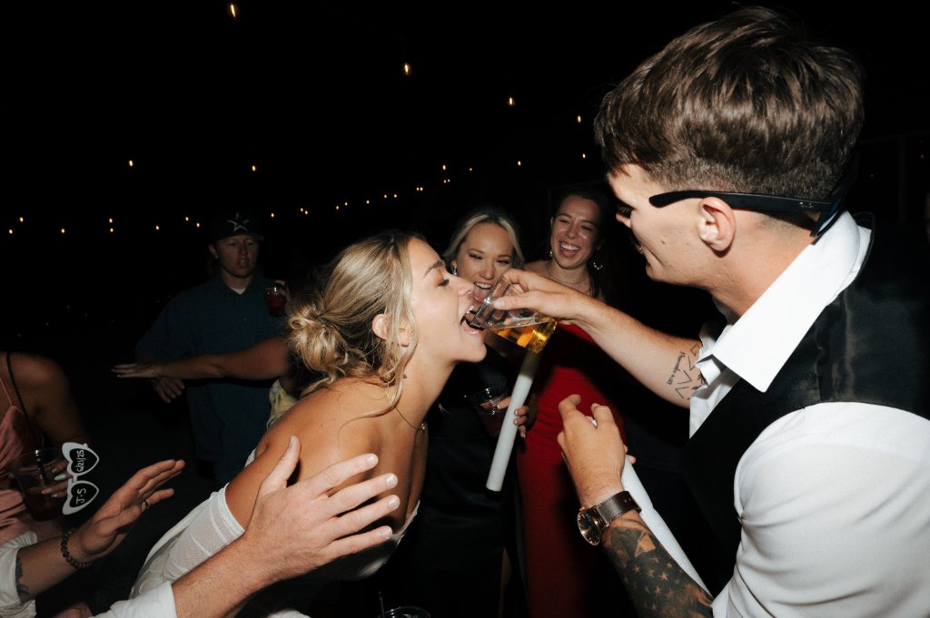 Couple Toasting