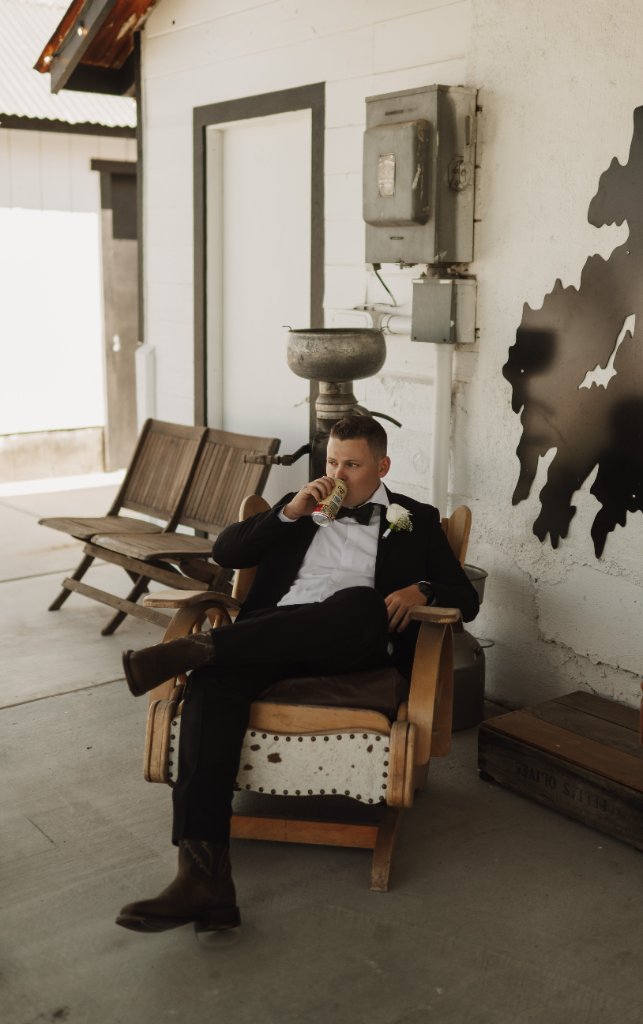 Groom with Cigar