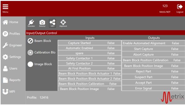 MetVIEW Input/Output Control