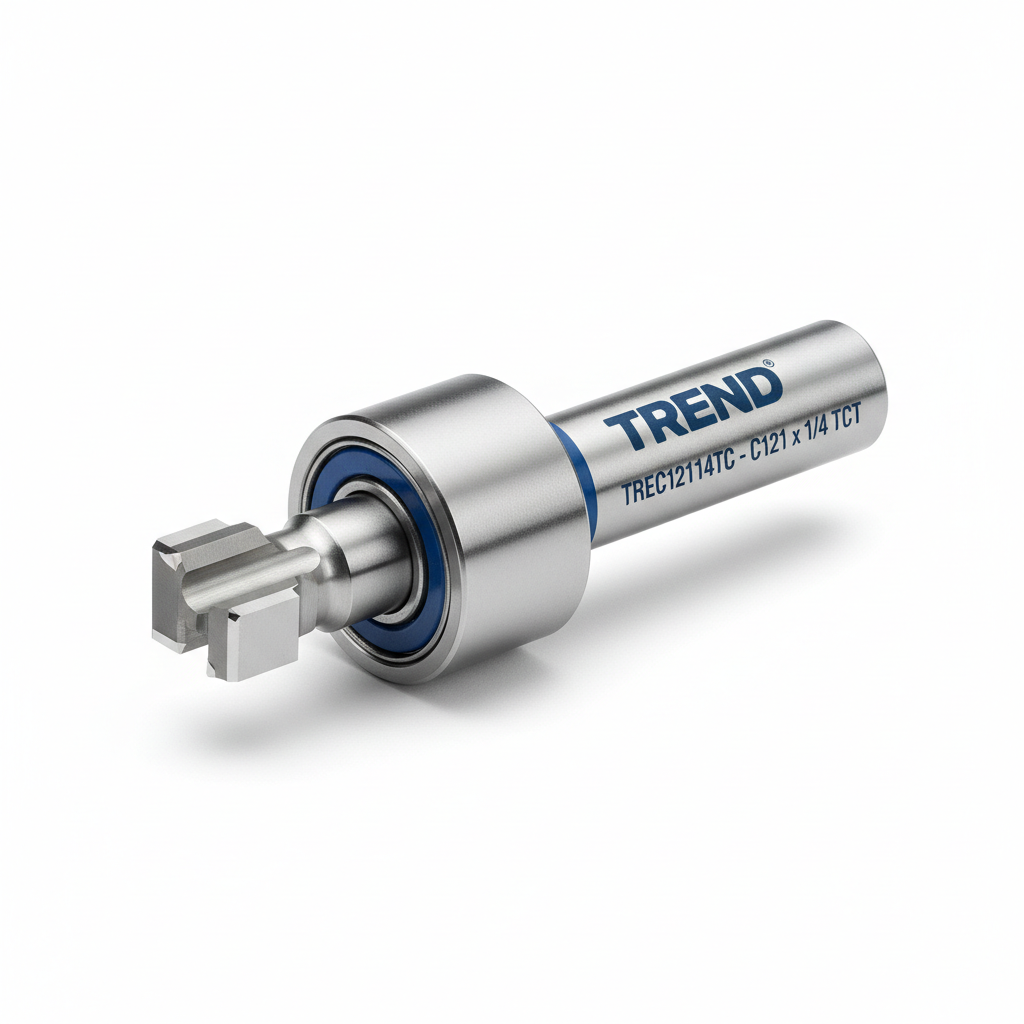 Chain Supply UK TREC12114TC - C121 x 1/4 TCT Bearing Guided Template Profile Cutter 12.7 x 25.4mm