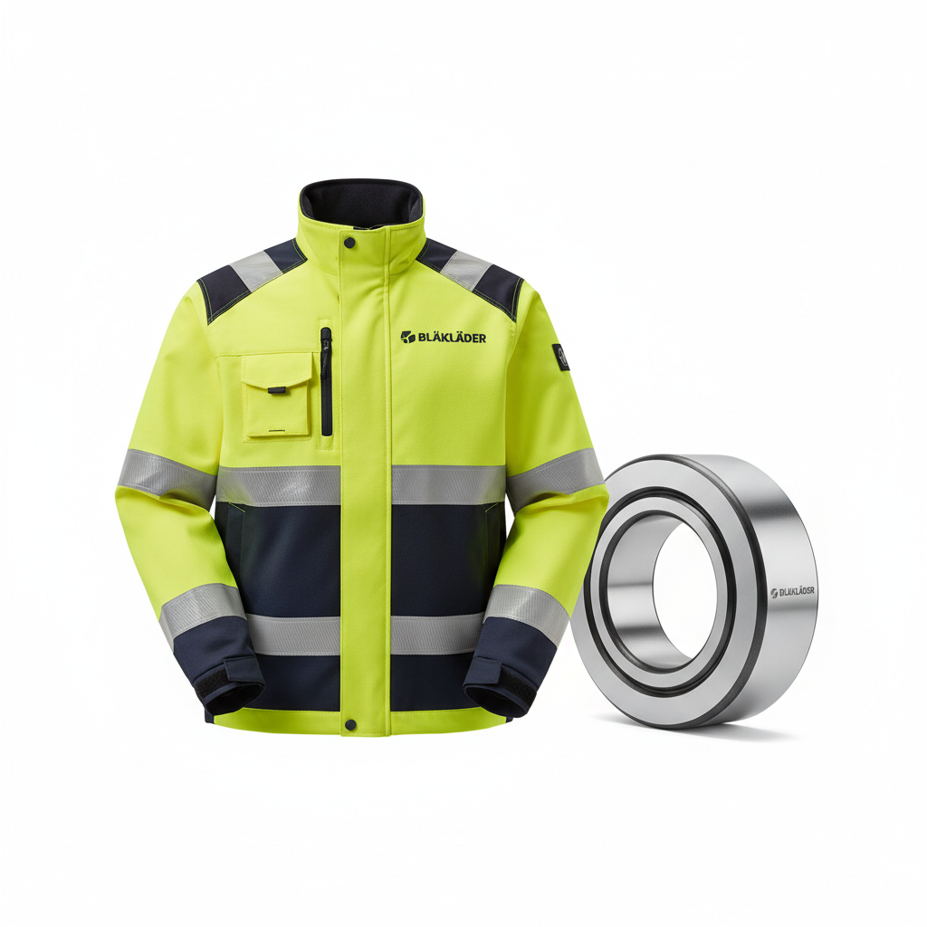 Blaklader Blaklader 44351987 - Hi-Vis Shell Jacket - Hi-Vis Yellow/Navy