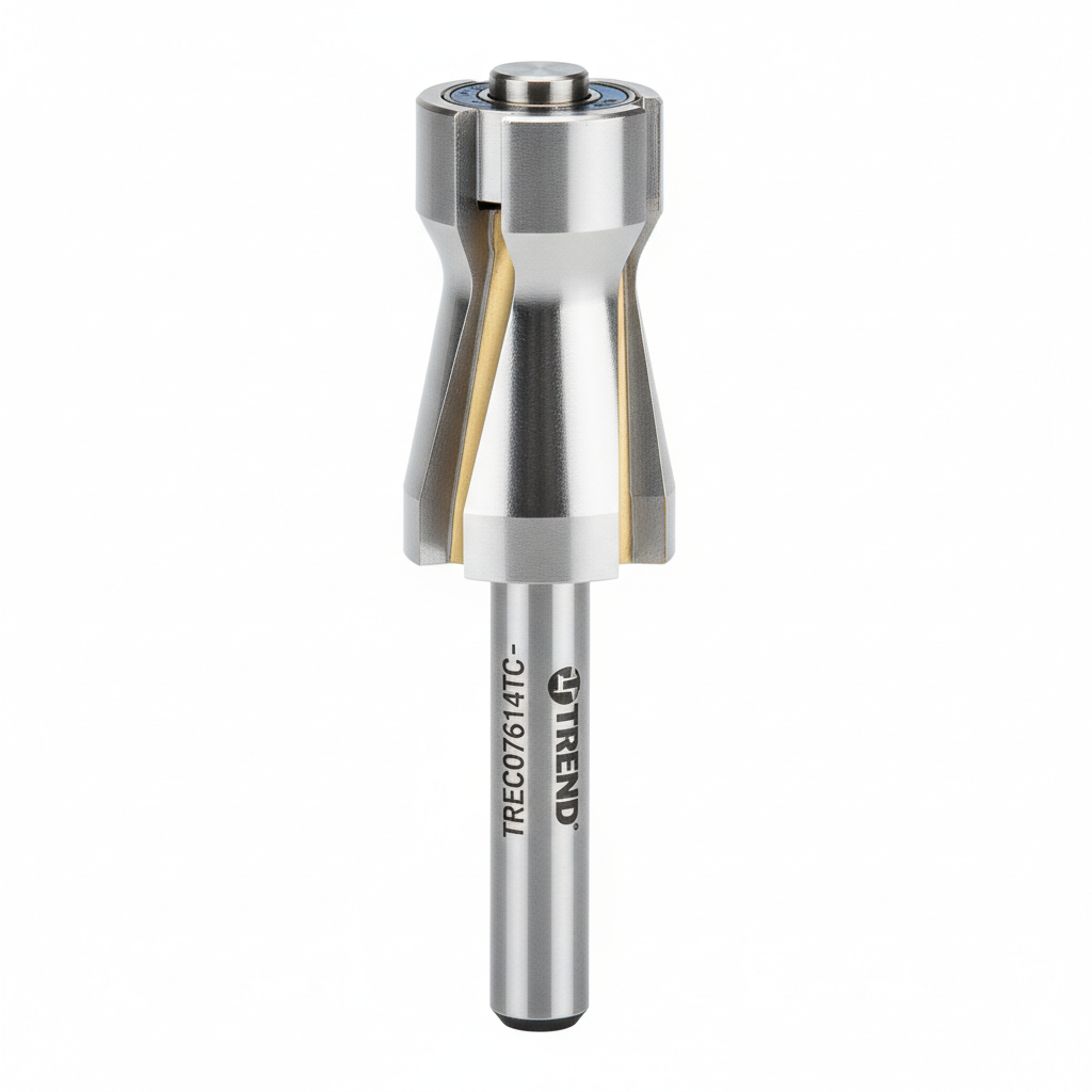 Chain Supply UK TREC07614TC - C076 x 1/4 TCT Bearing Guided Ovolo & Round Over 6.3mm Radius