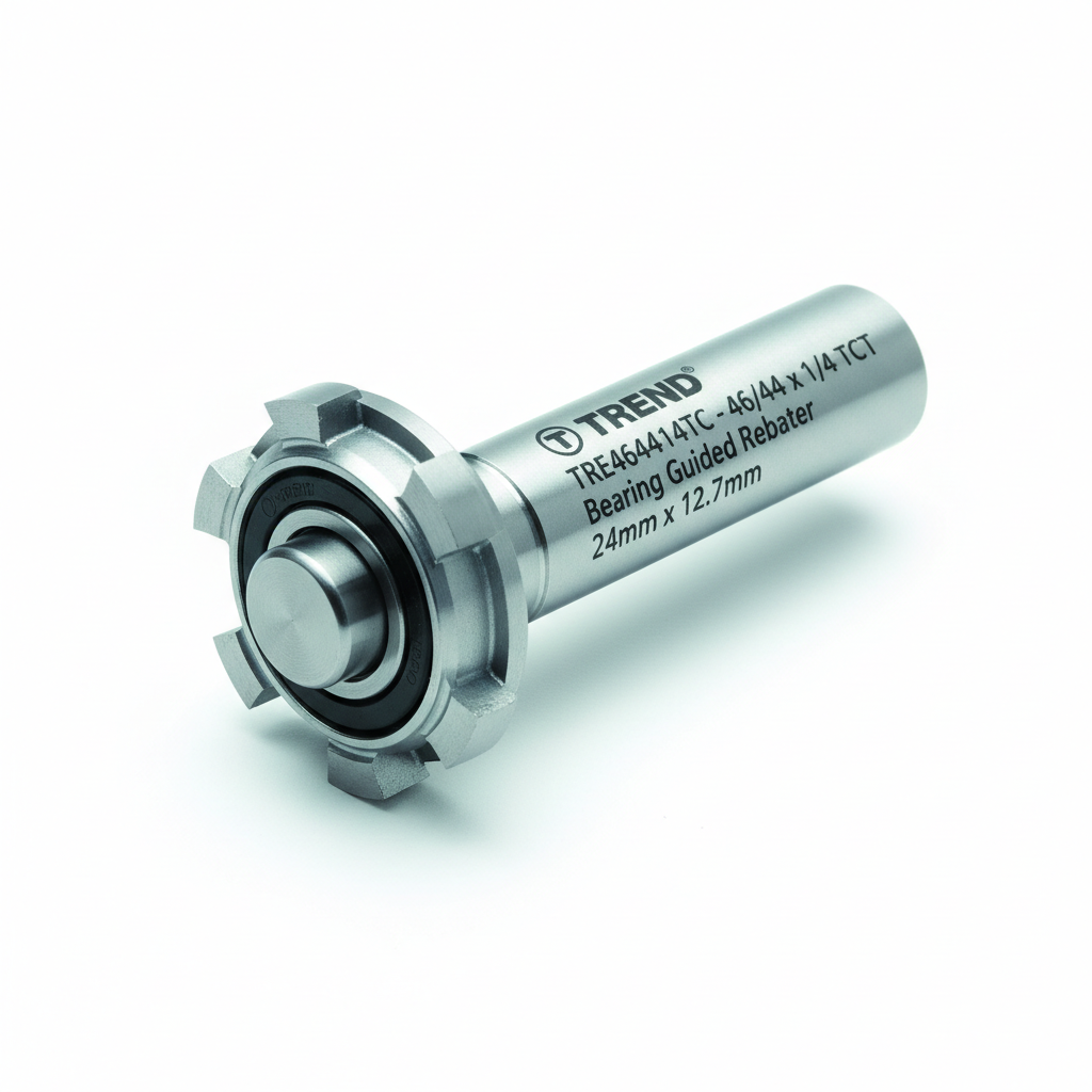 Chain Supply UK TRE464414TC - 46/44 x 1/4 TCT Bearing Guided Rebater 24mm x 12.7mm