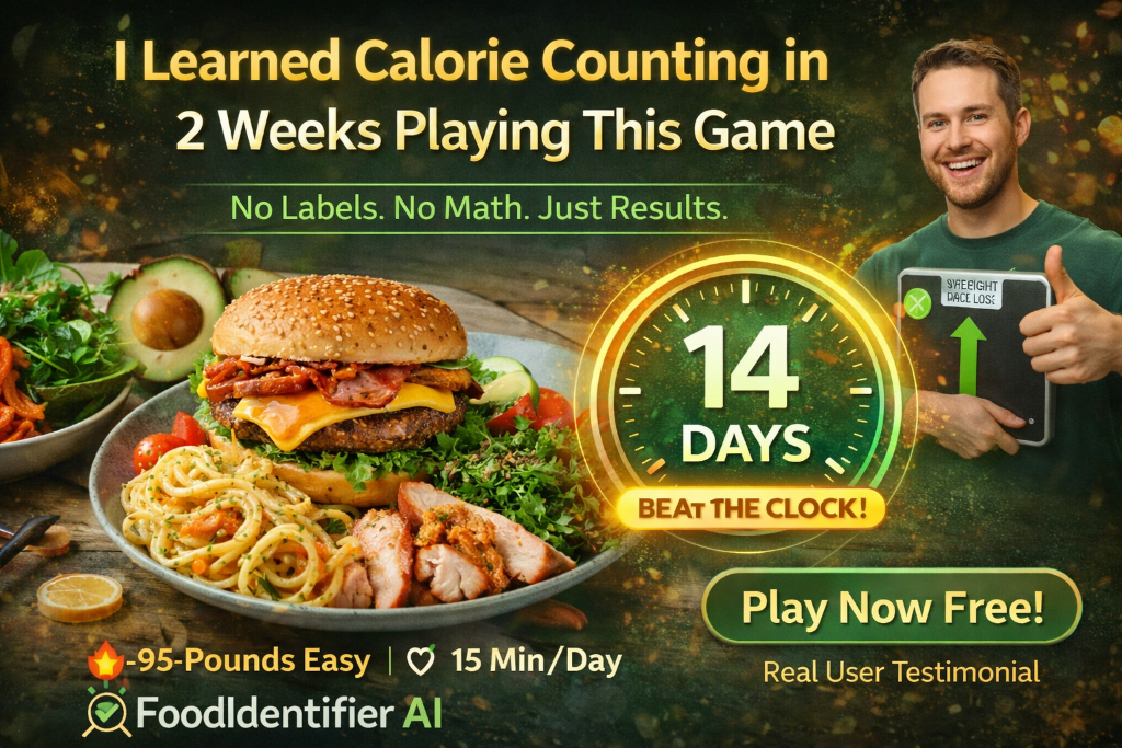 Calorie Guess Game displayed on a phone screen for free calorie counting practice