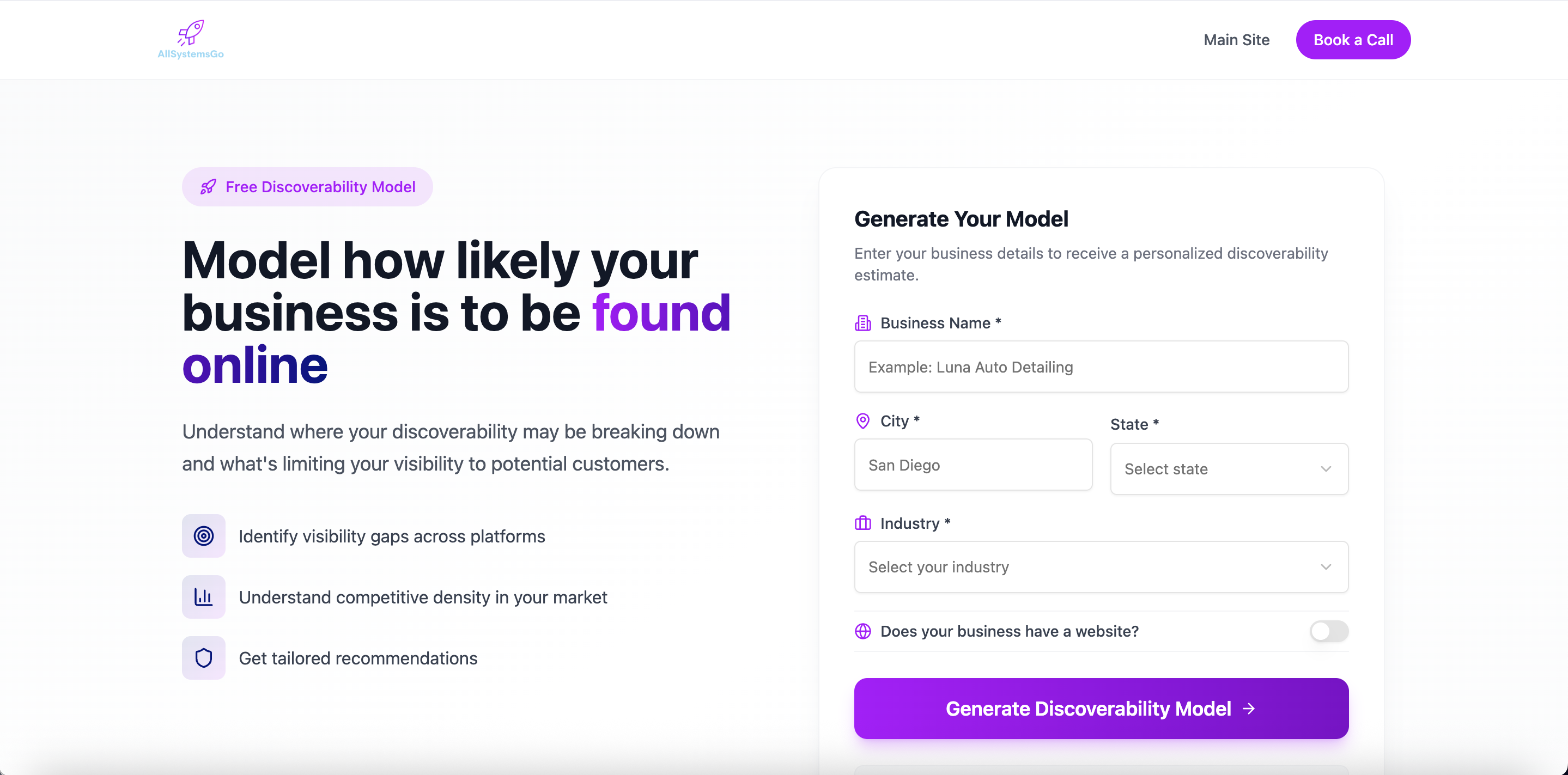 Discoverability Model Template template preview