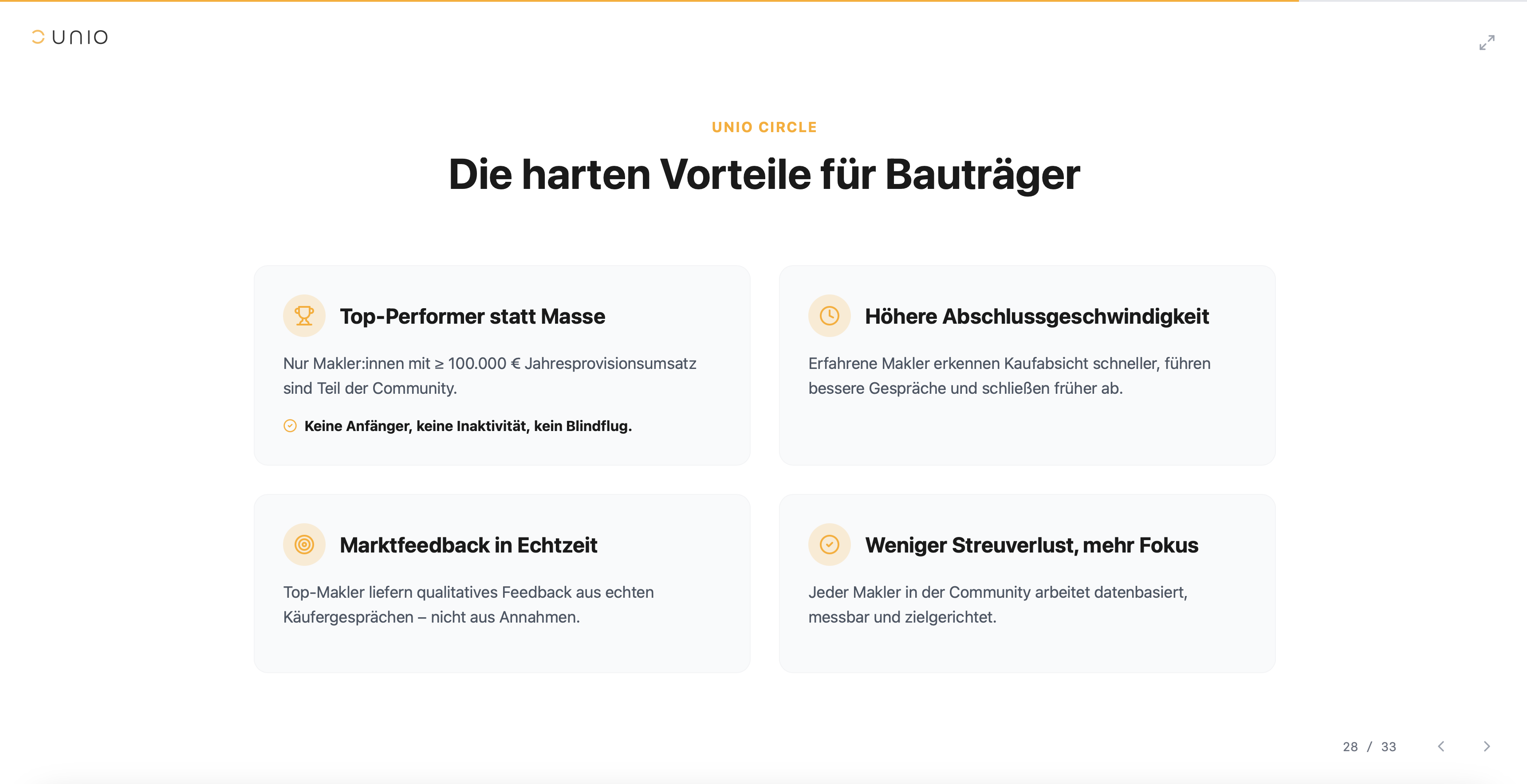 Unio Pitch template preview