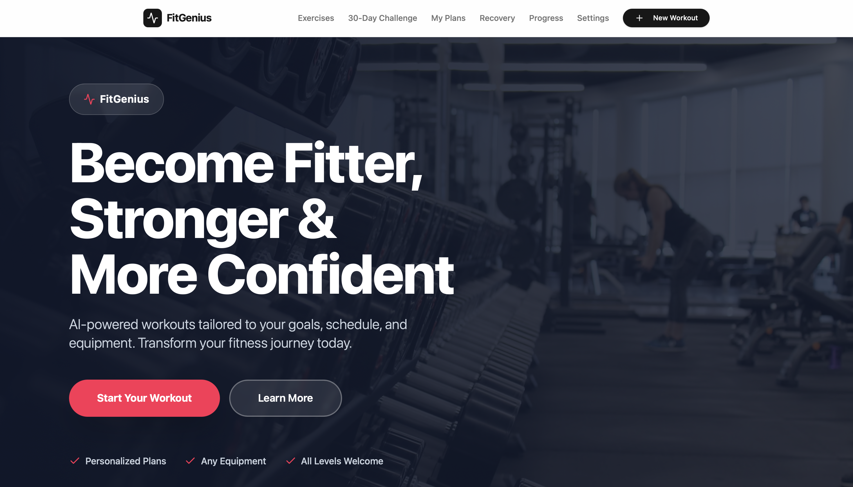 Fit Genius  template preview