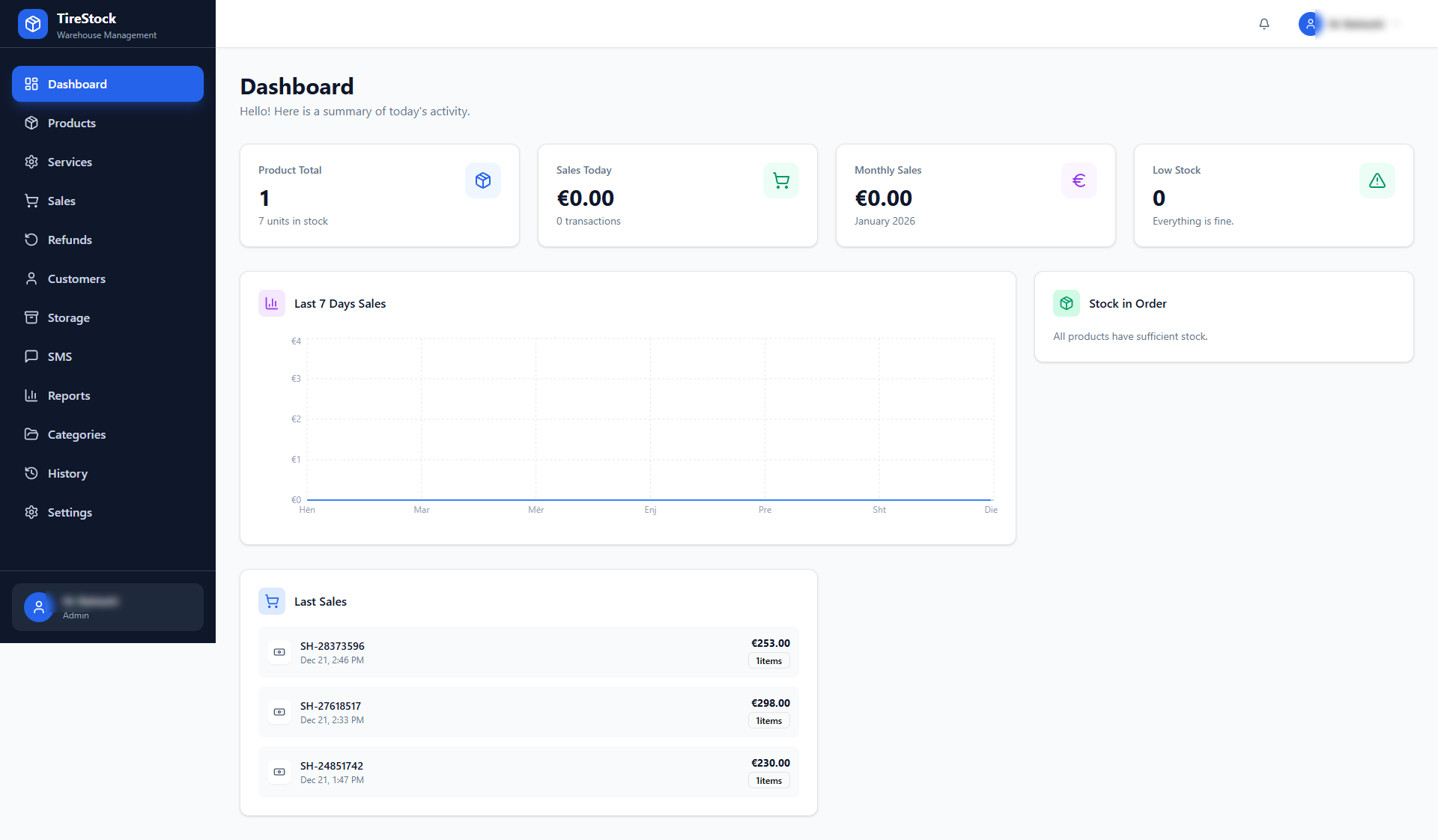 Tires Shop & Service template preview