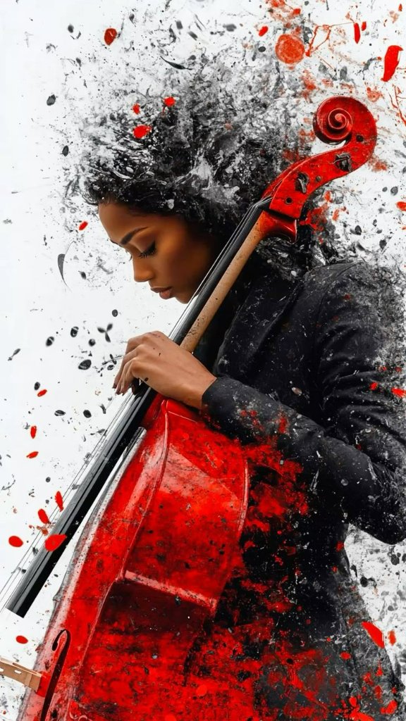 Cellist artistic expression