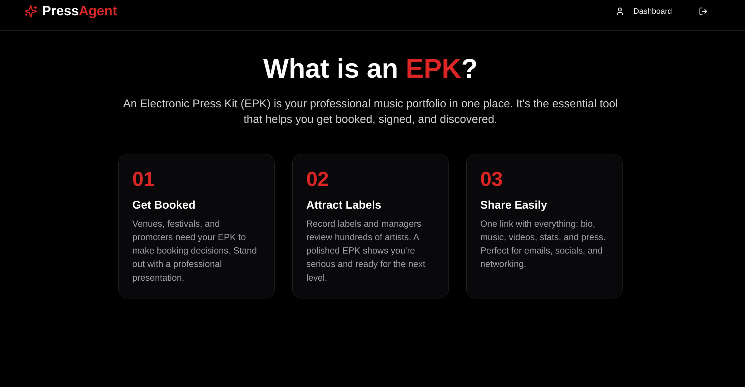 presskit template preview