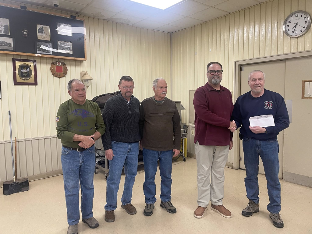 Donation Presented to Manchester Volunteer Fire Department