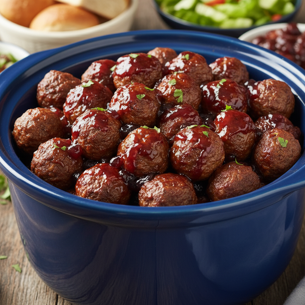 Meatballs in Grape Jelly Sauce
