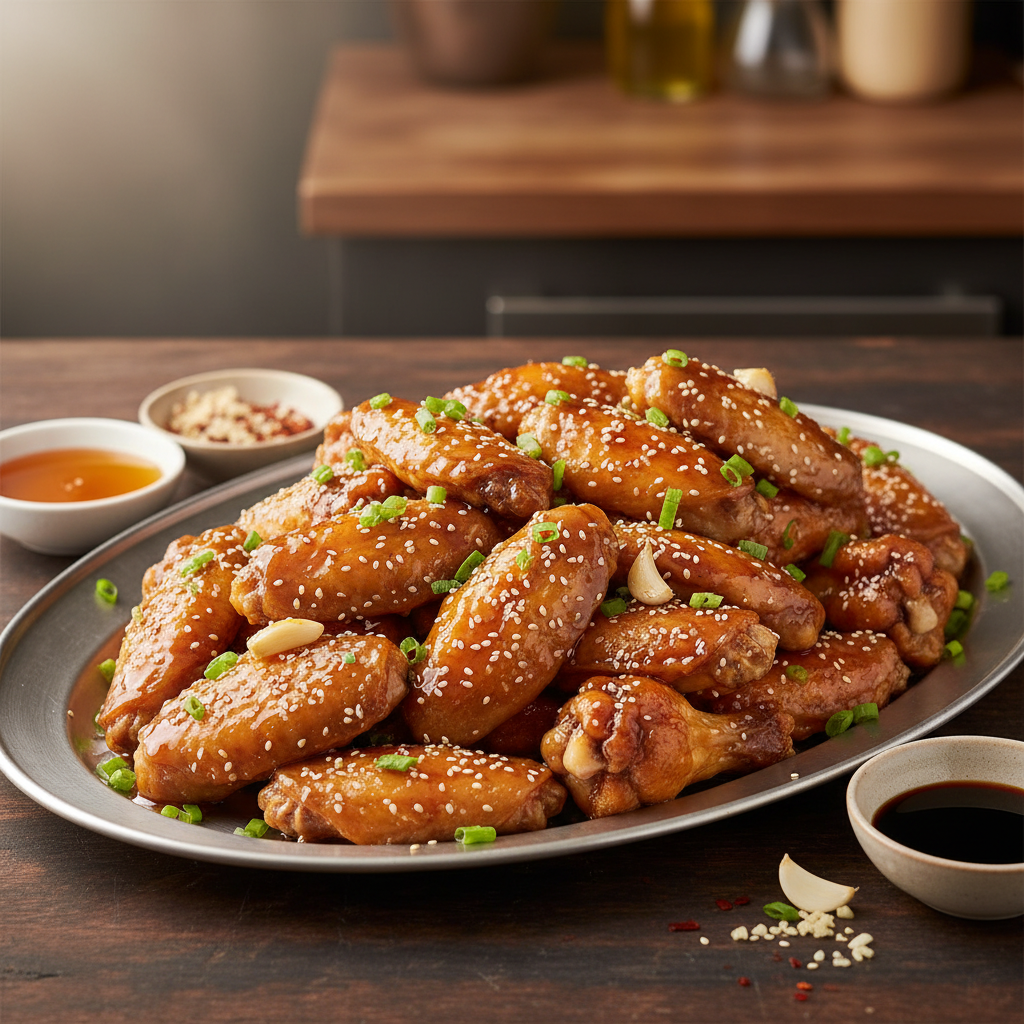 Honey Garlic Chicken Wings