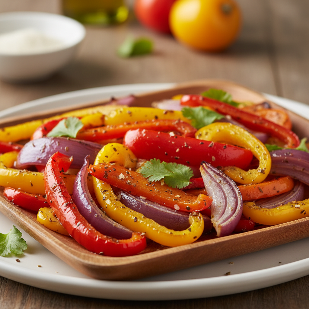 Sheet Pan Fajita Veggies