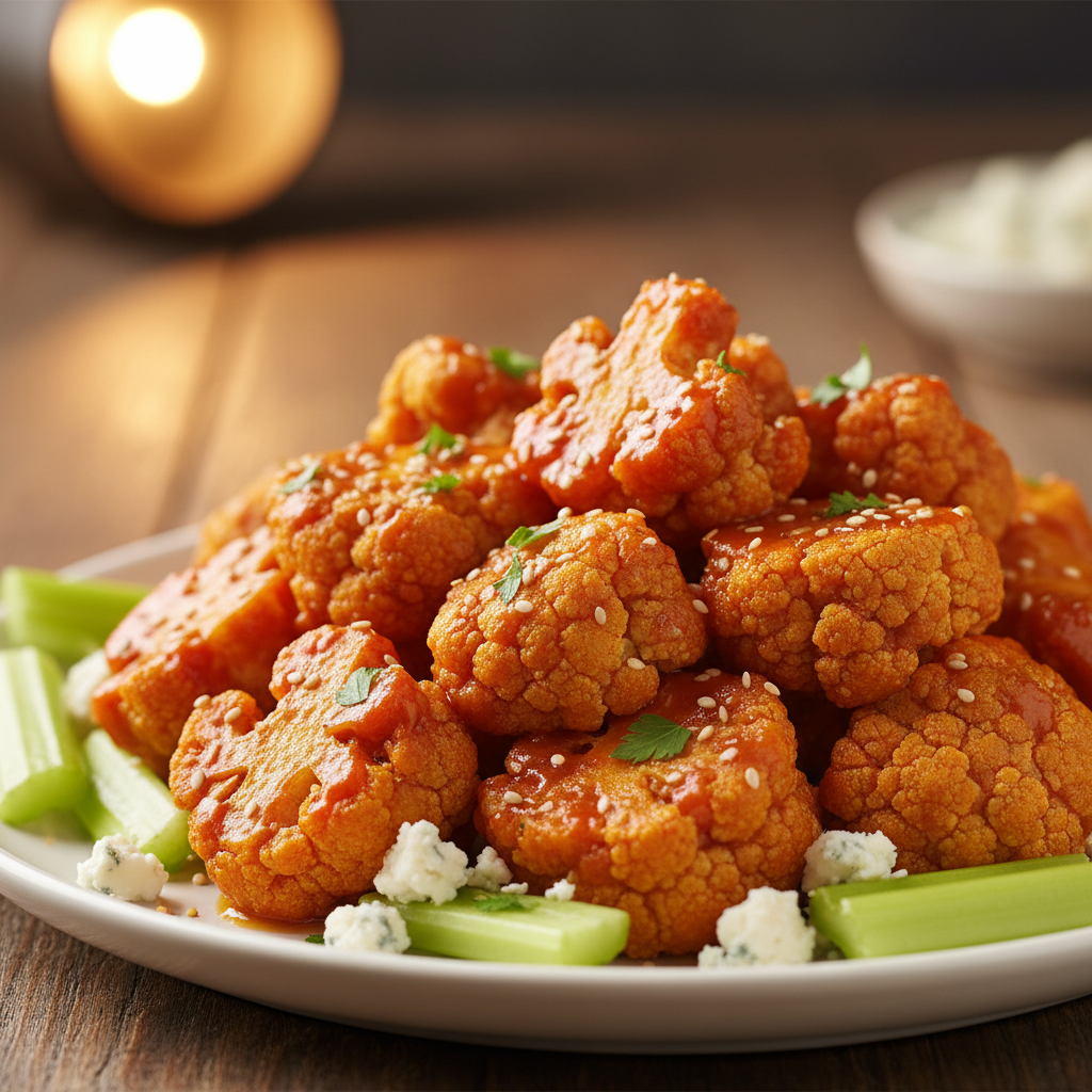 Buffalo Cauliflower Bites