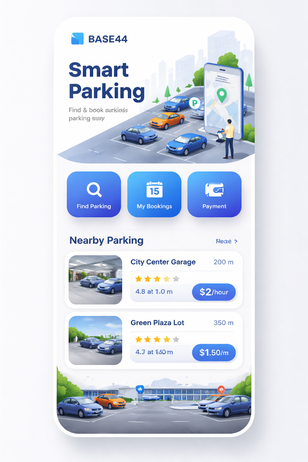 Smart Parking template preview