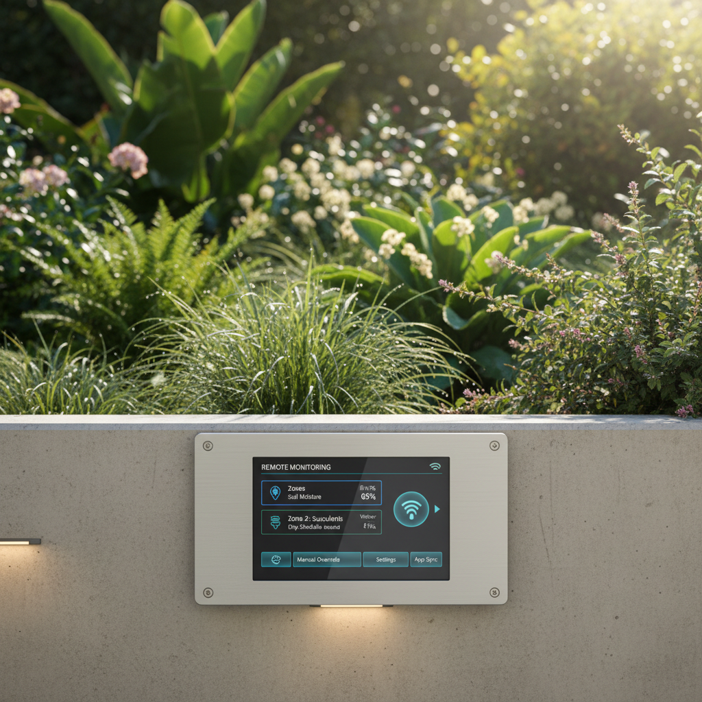 Design de Jardim Elegante com Materiais Nobres e Plantas Locais