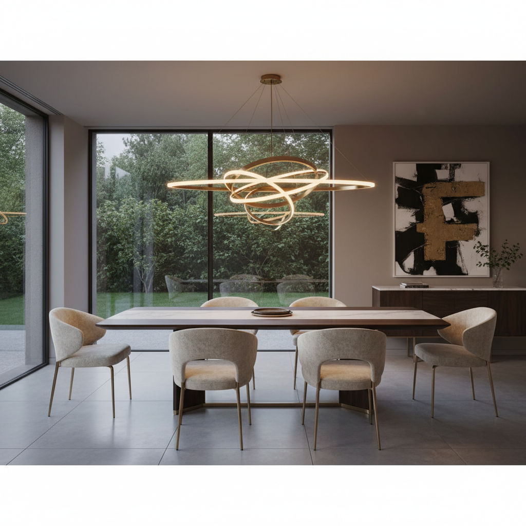 Residência moderna com iluminação integrada ao paisagismo