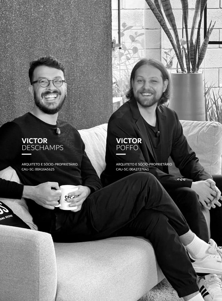 Victor Deschamps e Victor Poffo — arquitetos fundadores