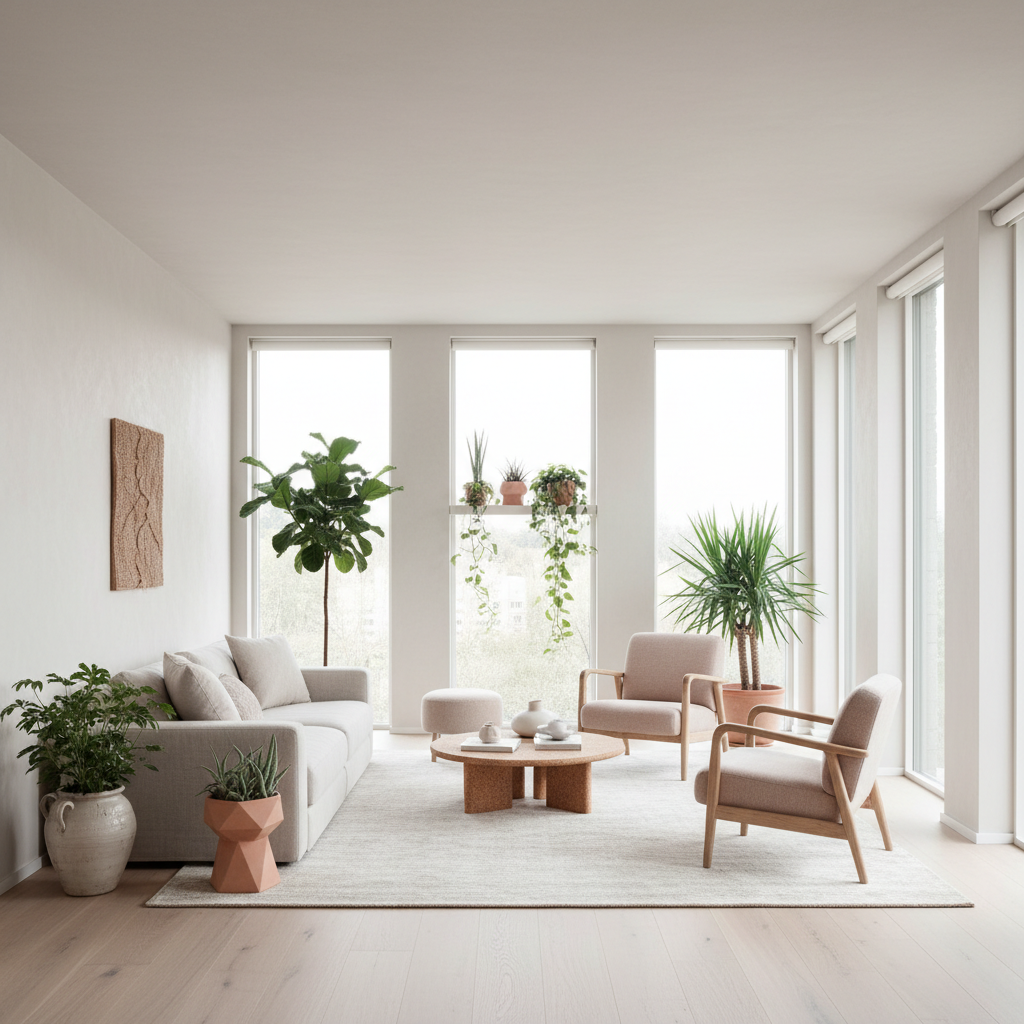 Espaço externo integrado promovendo uma conexão natural e saúde.