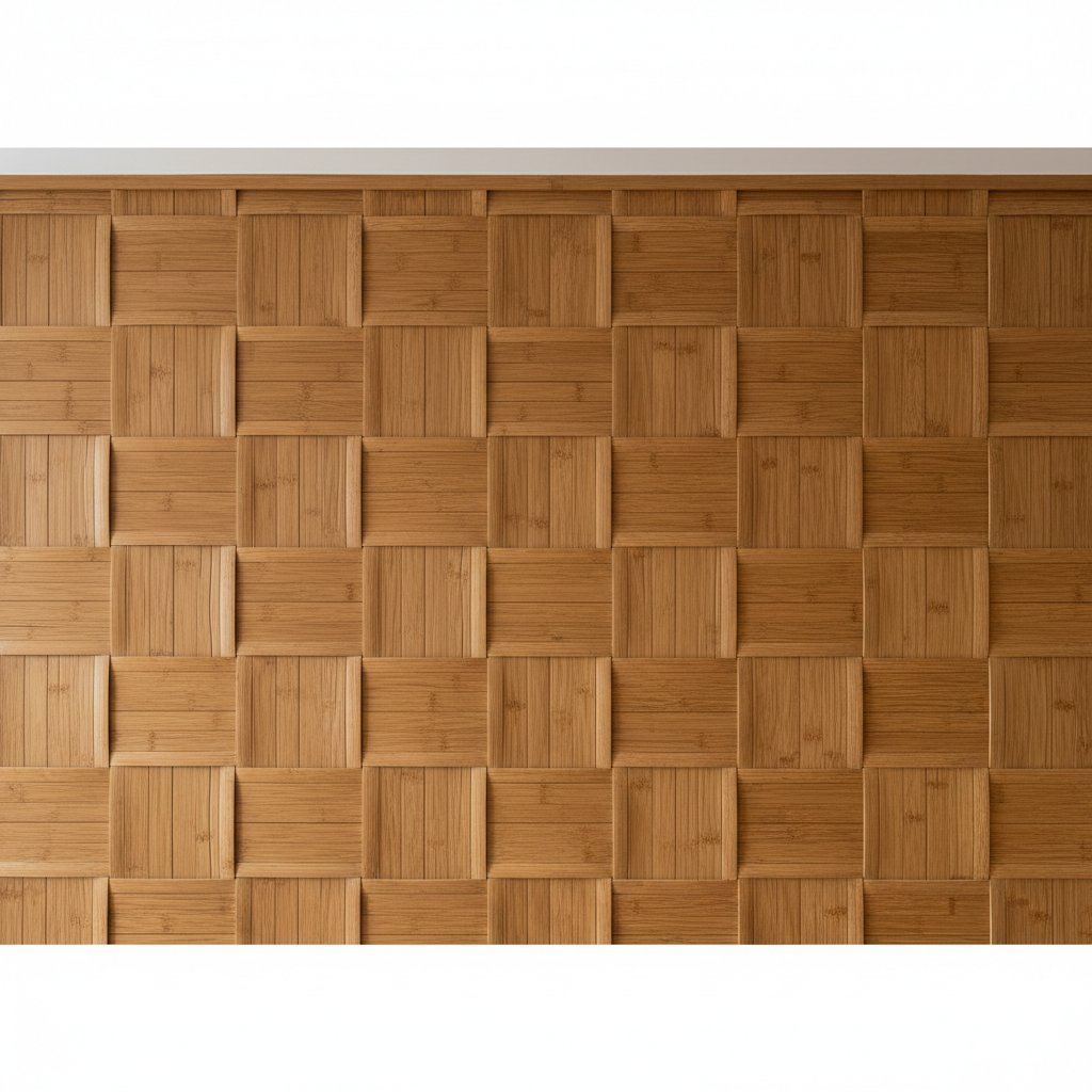 Detalhe de projeto com madeira natural e acabamentos premium em arquitetura contemporânea.