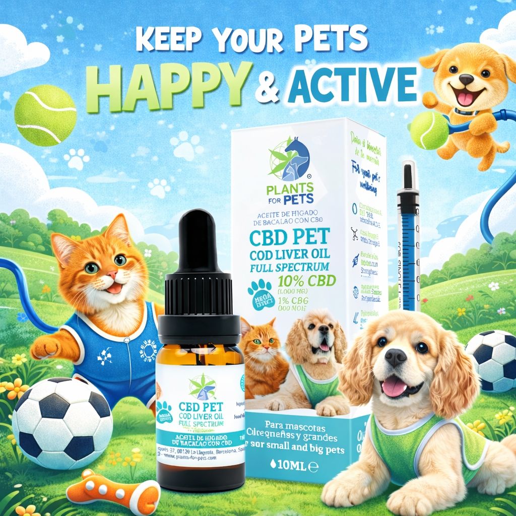 CBD FOR PET COD LIVER OIL WITH 10% CBD 1% CBG IN 10 ML
