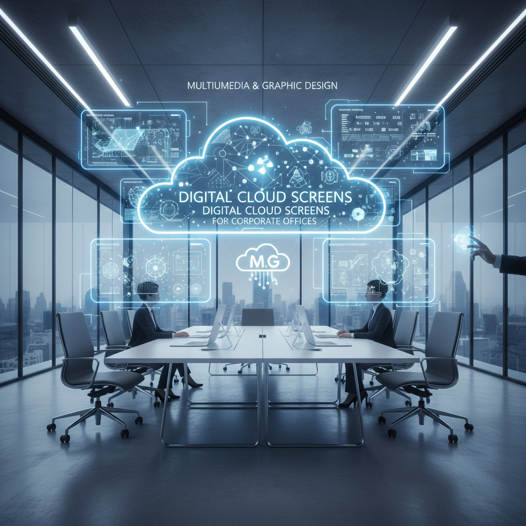 Digital Cloud Screens for Corporate Offices