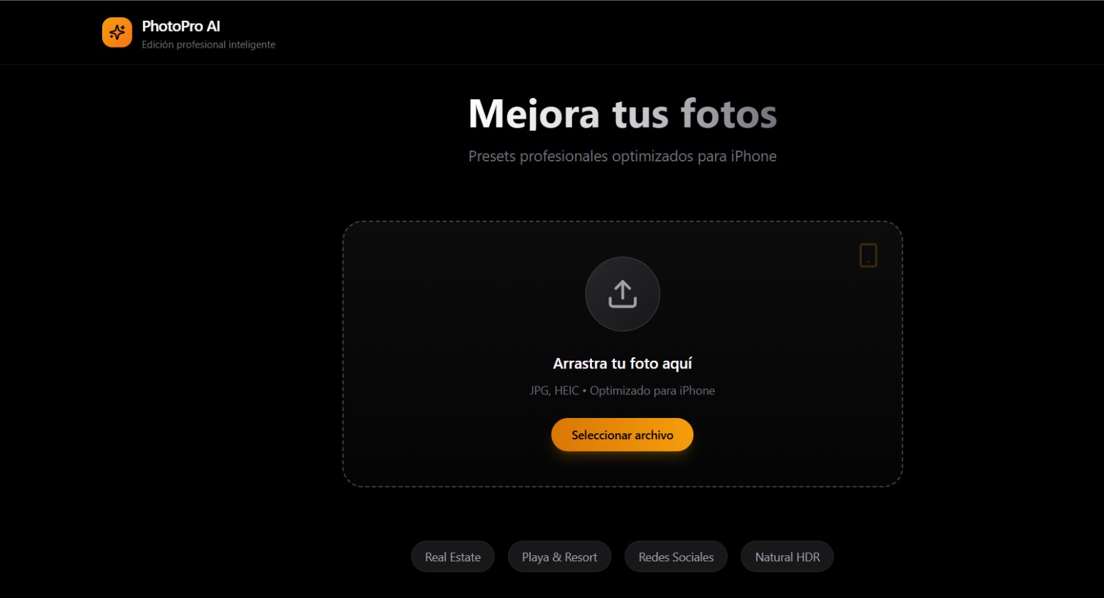 PhotoPro AI template preview