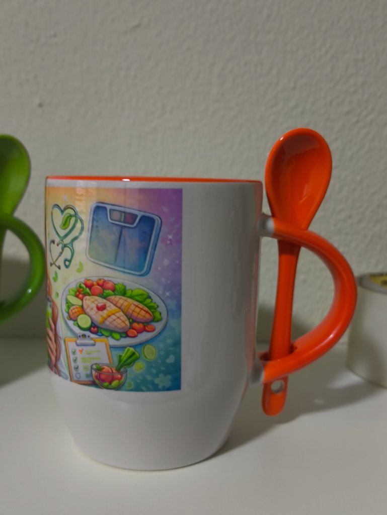 Caneca com Colher - Nutricionista