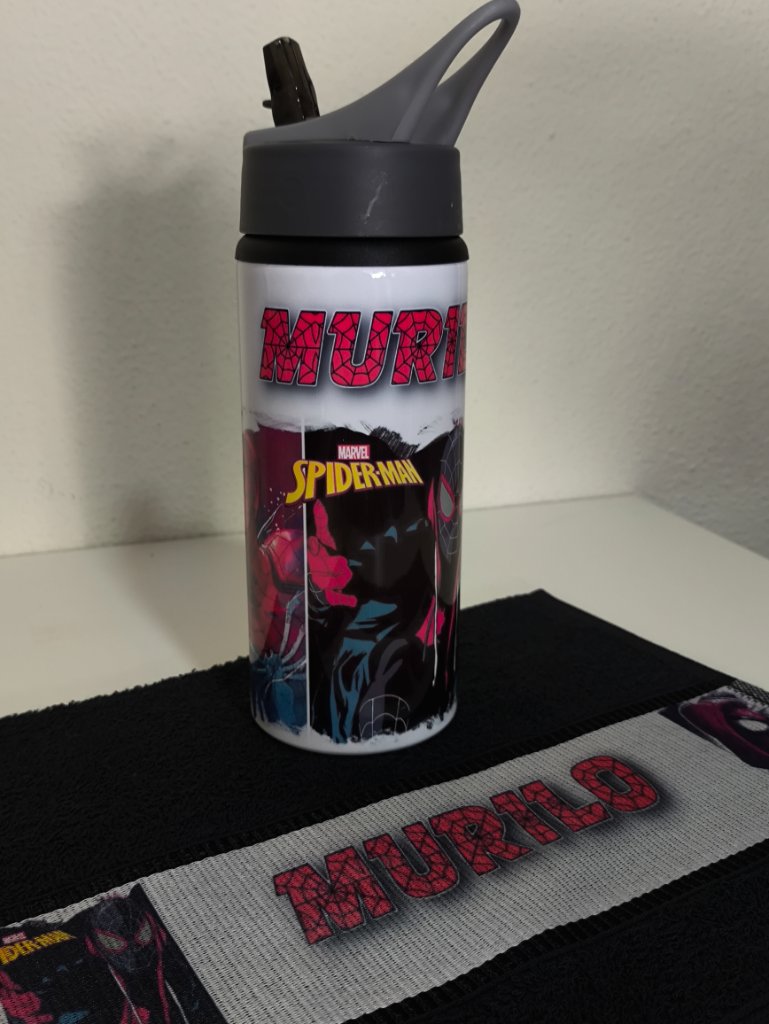 Kit Spider-Man - Squeeze e Toalha