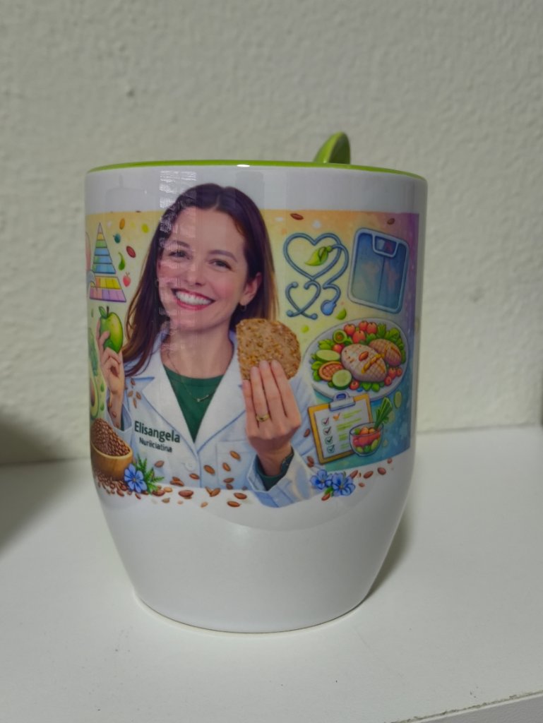 Caneca com Colher - Elisangela Nutricionista