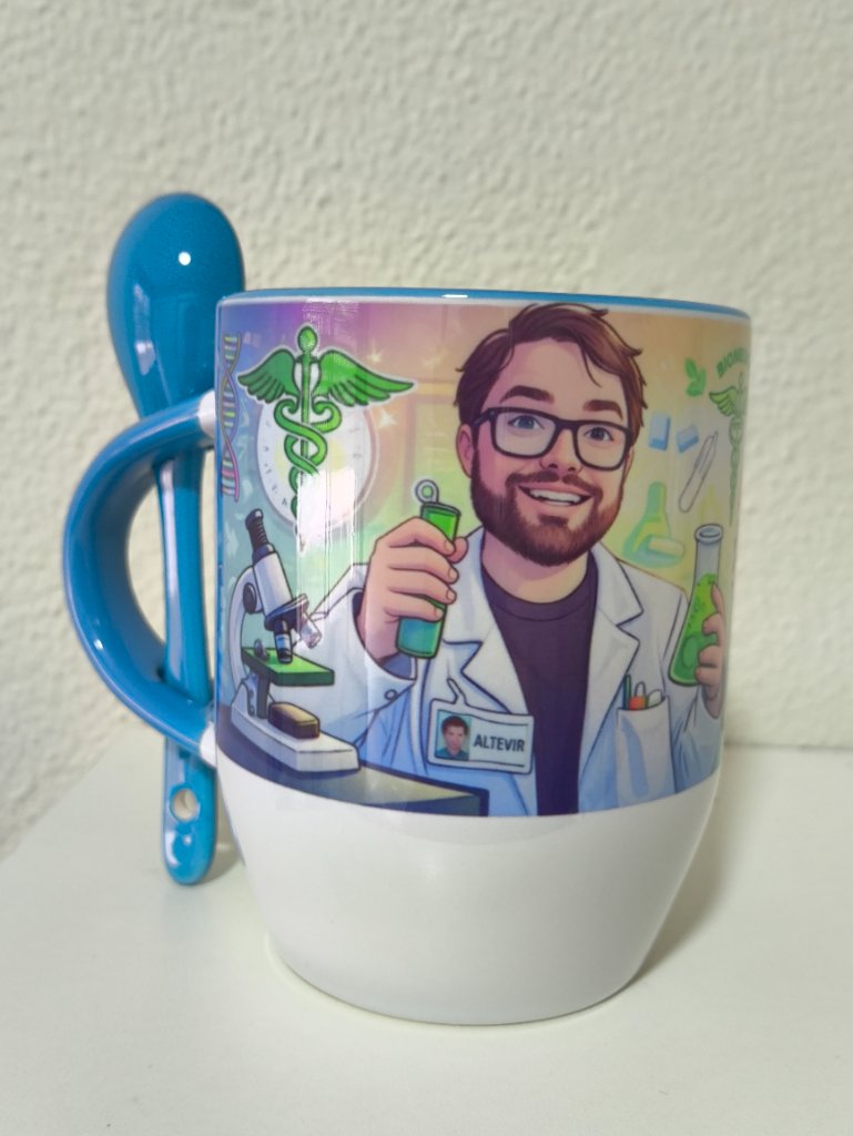 Caneca com Colher - Altevir Biomédico