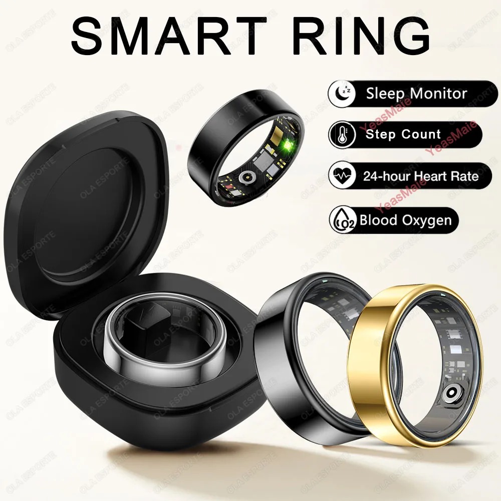 R09 Smart Ring โ titanium health tracking ring