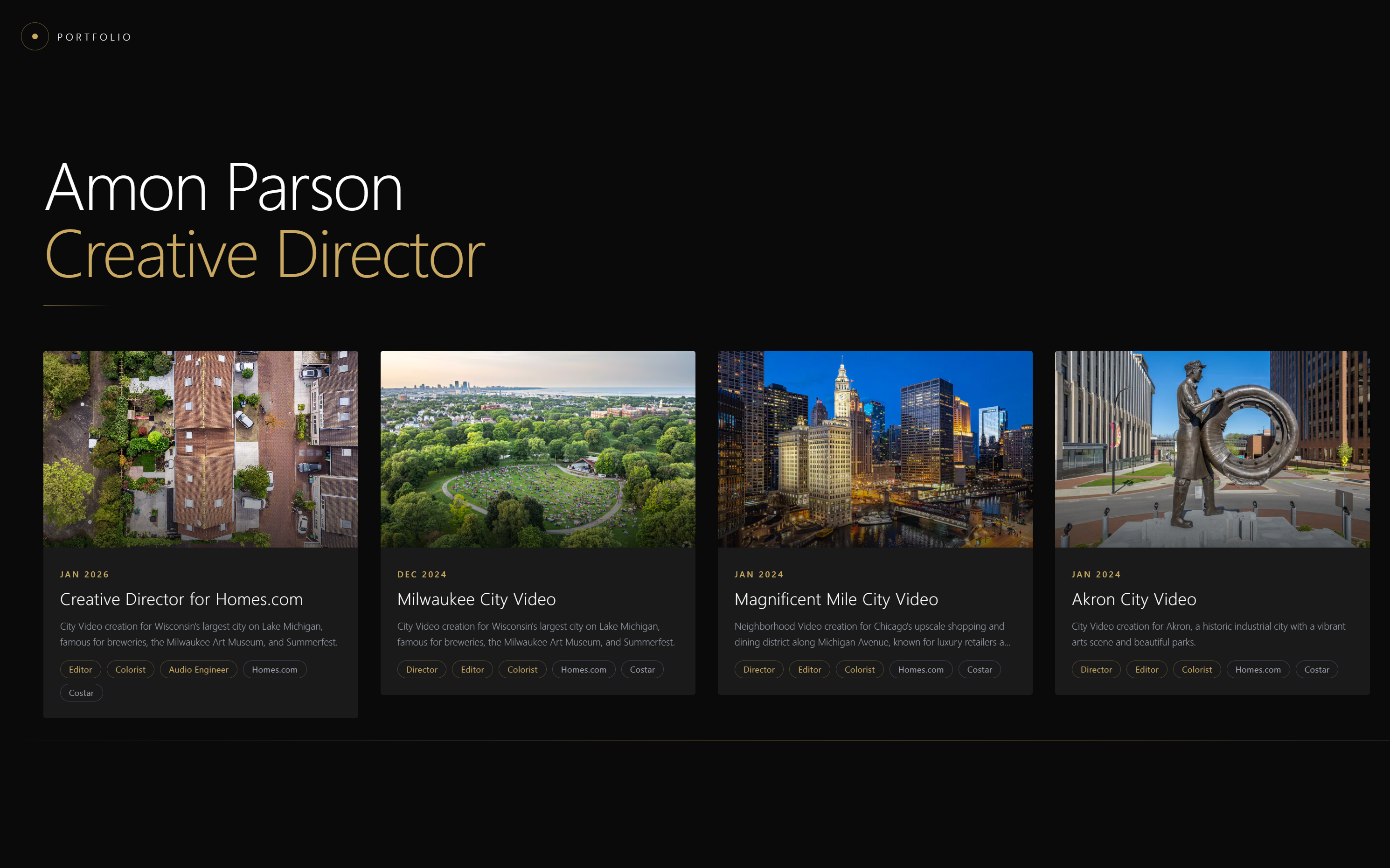 Creative Portfolio template preview