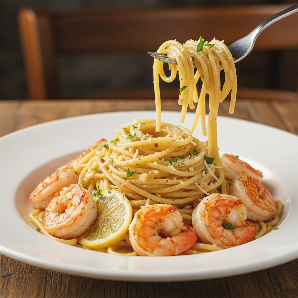 Quick Shrimp Scampi Pasta