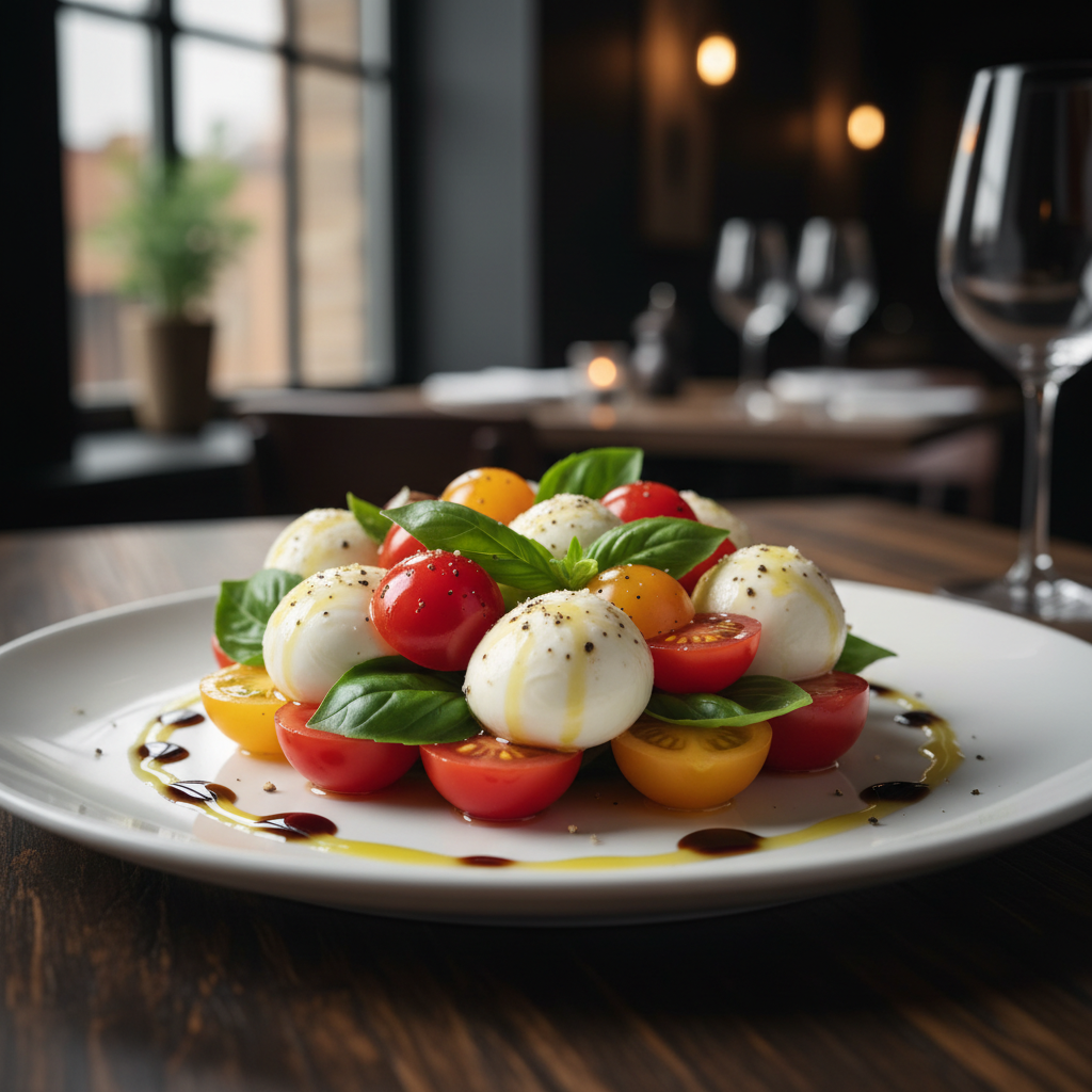Caprese Salad with Cherry Tomatoes