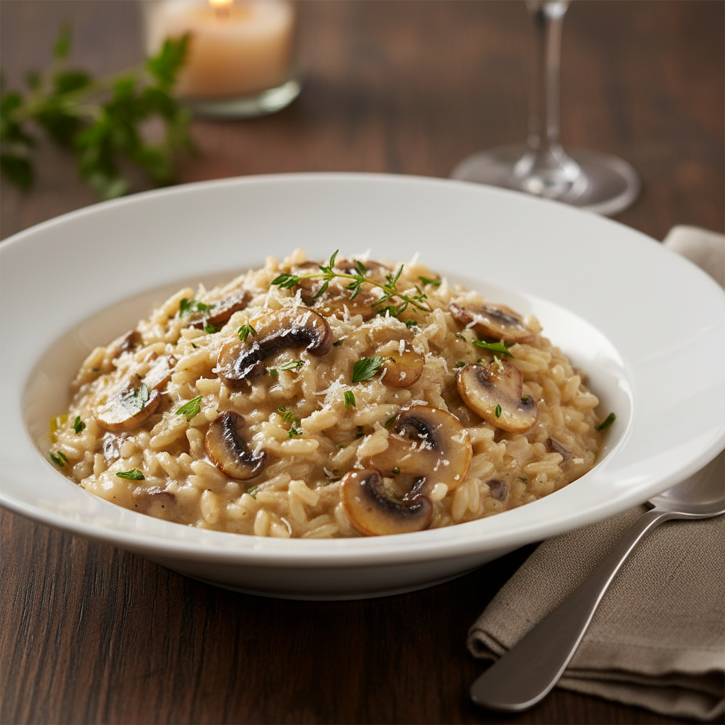 Creamy Mushroom Risotto