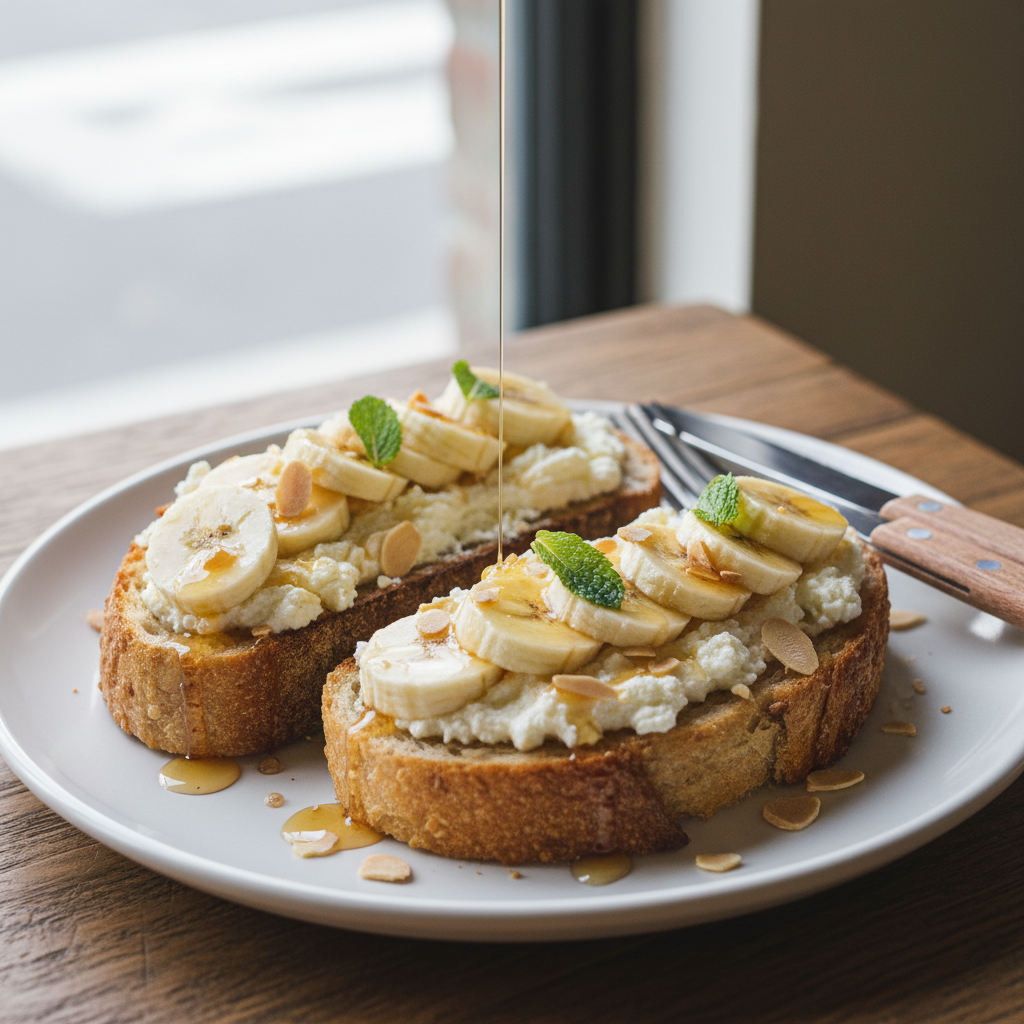 Banana & Ricotta Toast