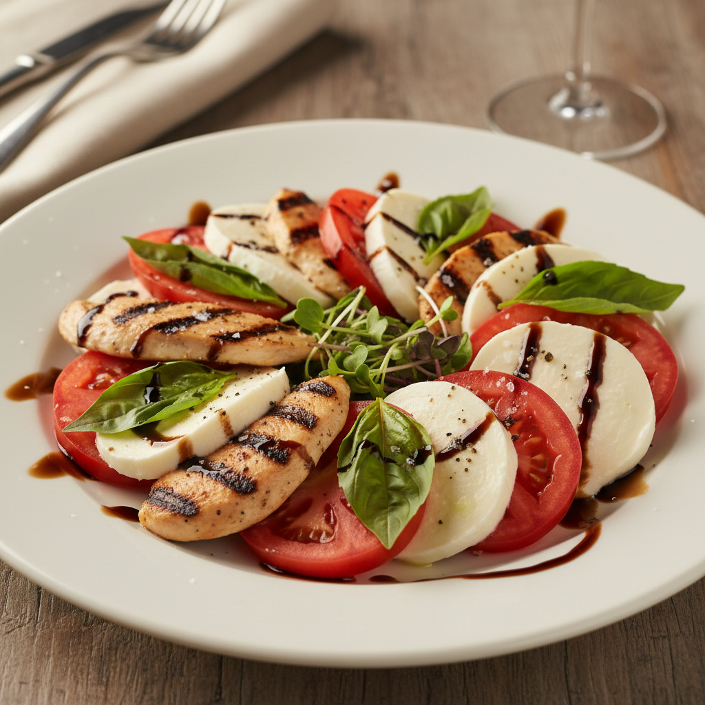 Caprese Salad with Grilled Chicken