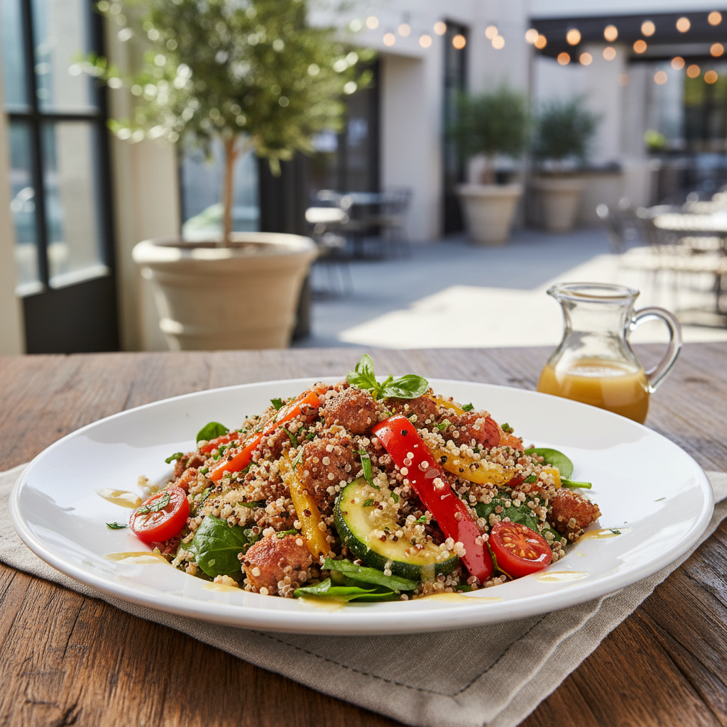 Italian Sweet Sausage and Quinoa Salad