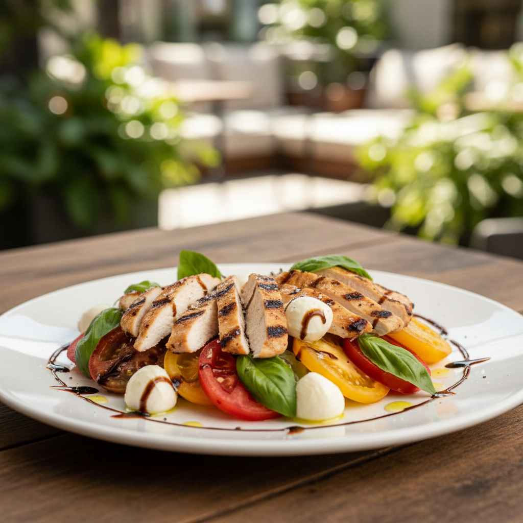 Caprese Salad with Chicken