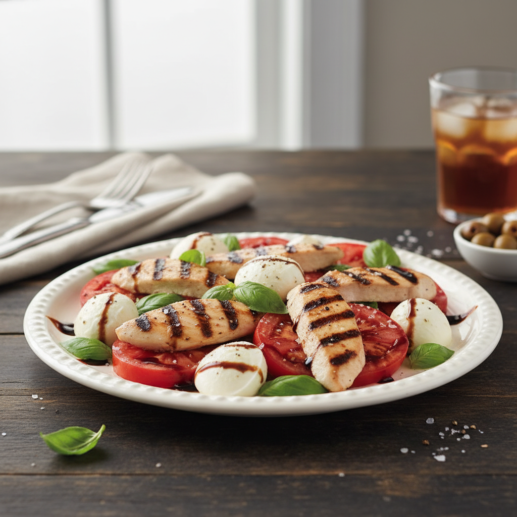 Caprese Salad with Grilled Chicken