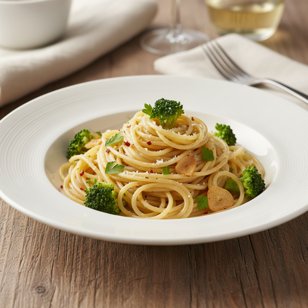 Pasta with Broccoli and Garlic