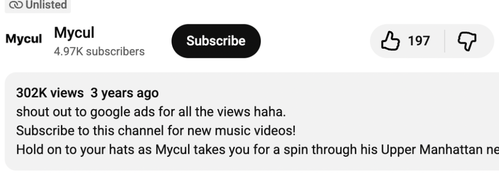 Low engagement video example