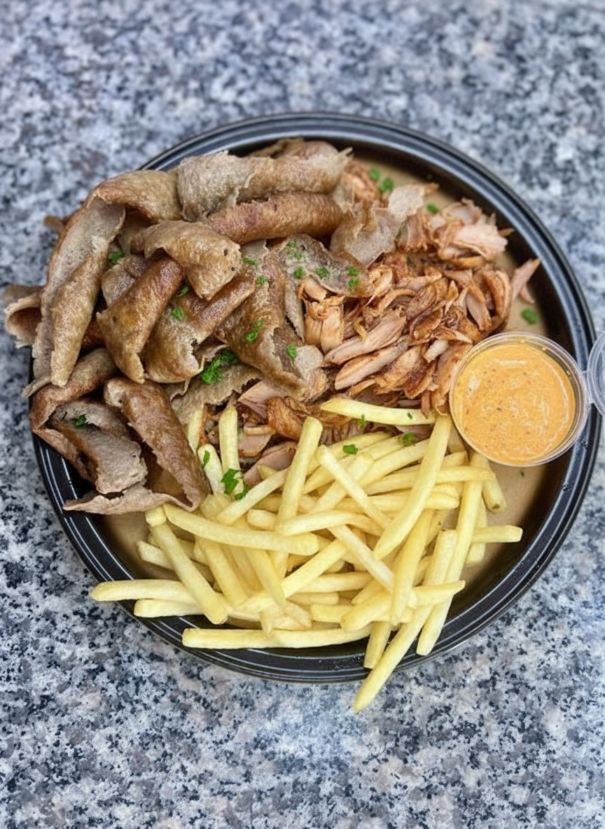 Mixed Doner Meat Kebab, Chips and Drink