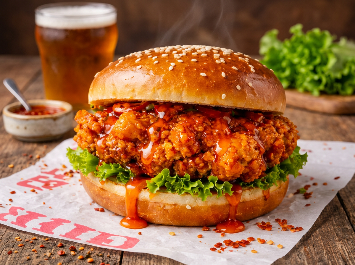 Hot Honey Blast burger meal