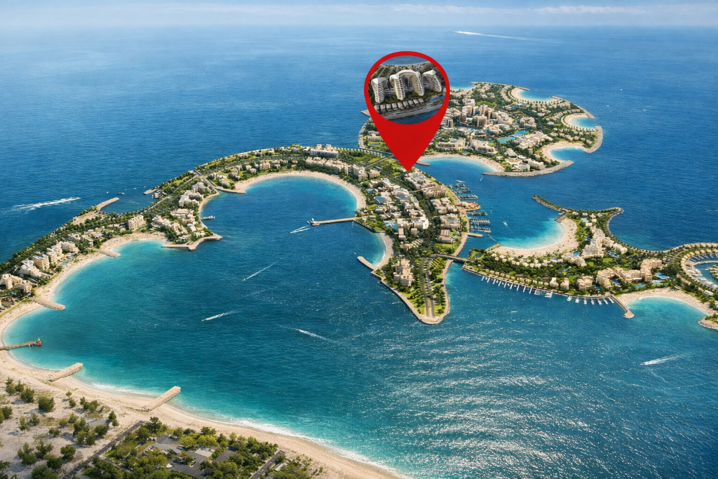 Al Marjan Island aerial view