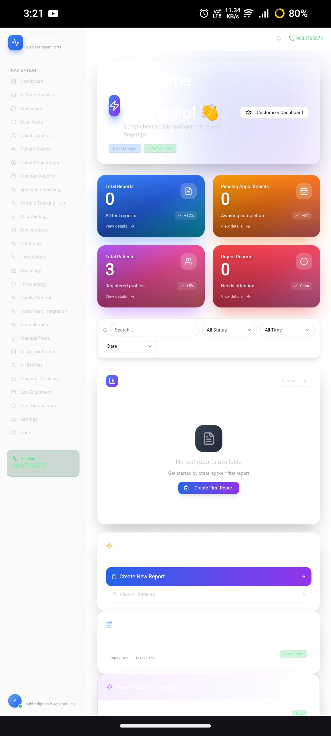 DiagnoLab template preview